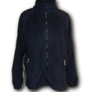 Black Fleece Zip-Up Jacket